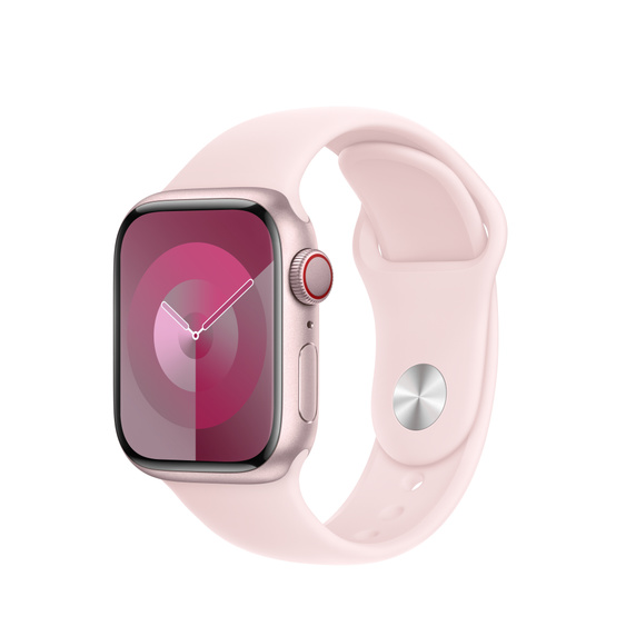 Apple Sportarmband, Hellrosa, 38/40/41/42mm (Series 10/11), M/L, Kunststoff