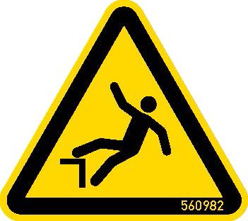 Krause Warnschild "Absturzgefahr" (5 Stück)