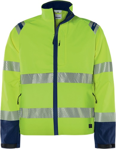 FRISTADS Stretchjacke High Vis Green 4647 GSTP Gr.M gelb/marine