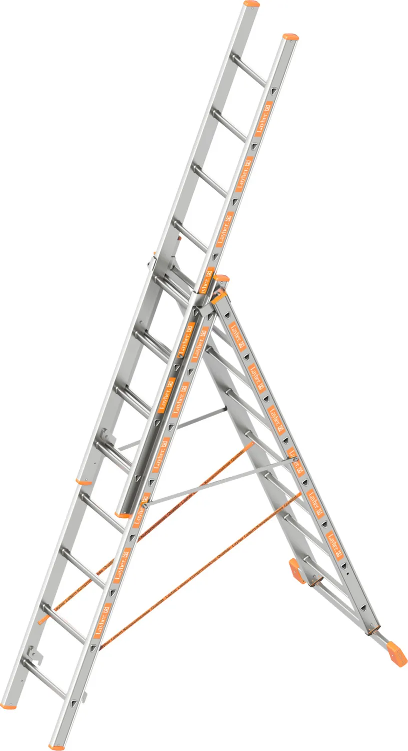 Layher Allzweckleiter 3-teilig TOPIC 1040 3x8 Sprossen