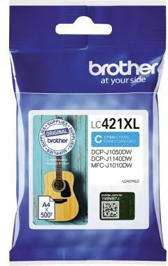 Brother Tintenpatrone LC421XLC 500Seiten cyan