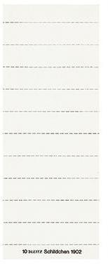 Leitz Beschriftungsschild 19020001 blanko 3zeilig weiß 100 St./Pack.