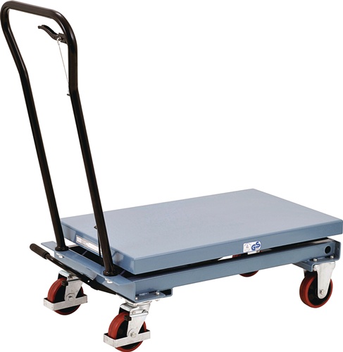 TECWERK Scherenhubtischwagen Trgf.500kg Hubber.285-880mm fusshydraulisch 