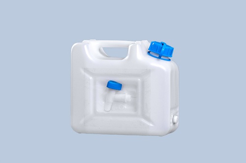 Wasserkanister 12l HD-PE stapelbar,m.Auslaufhahn H310xB350xT165mm HÜNERSDORFF