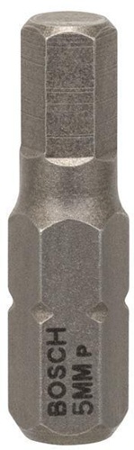 Bosch Schrauberbit Extra-Hart ISO1173 C6.3 HEX 5 L.25mm 1/4Zoll-Außen-6kt 3St.