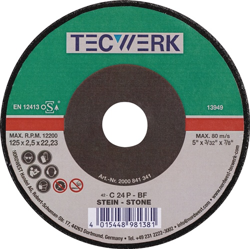 TECWERK Trennscheibe STE D230x3mm ger.STE Bohr.22,23mm