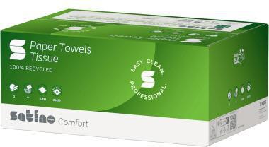Satino Papierhandtuch Comfort 277190 25x23cm ws 20x160 Bl./Pack.