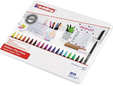edding Fasermaler 4-1200-20 1mm sortiert 20 St./Pack.