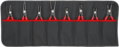 Sicherungsringzangensatz Version 2 8-tlg.in Rolltasche 10-60mm KNIPEX