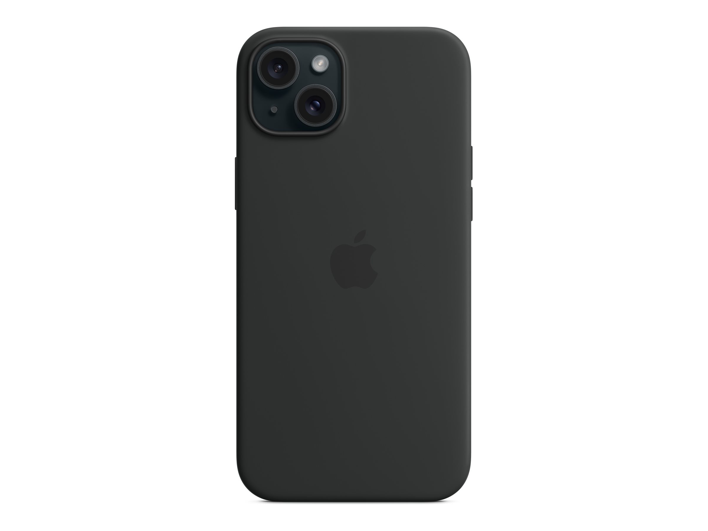 Apple iPhone 15 Plus Silikon Case mit MagSafe, Schwarz