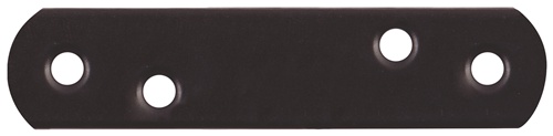 Flachverbinder Stahl schwarz kunststoffbeschichtet GAH