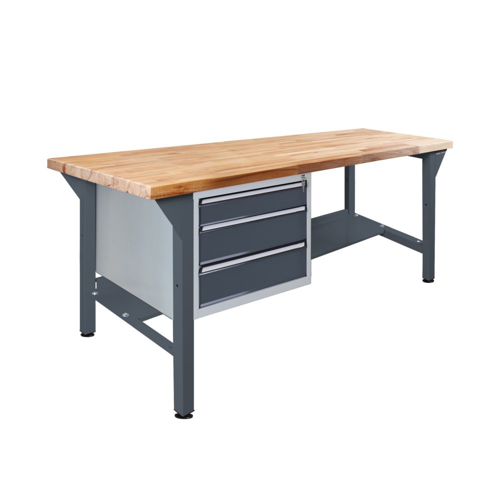Steinbock® Werkbank Pro, 3 Schubladen, 1 Ablage, TK 500 kg