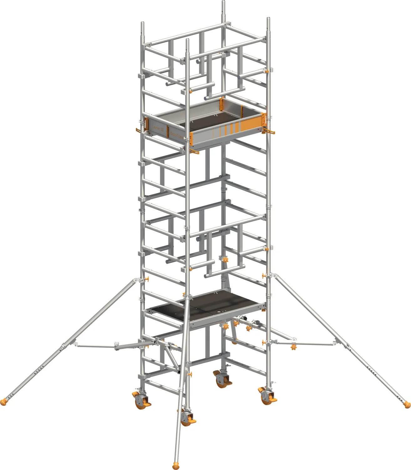 Layher Fahrgerüst SoloTower P2 SAFETYPLUS Typ: 1621103 | SH: 3,15 m / AH: 5,15 mH: 3,15 m / AH: 5,15 m