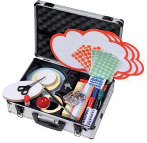 Franken Moderationskoffer UMMK 43x12x32cm Aluminium silber