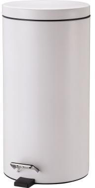 ZWINGO Tretabfalleimer Z2300305 20l Stahl rund weiß