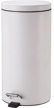 ZWINGO Tretabfalleimer Z2300305 20l Stahl rund weiß