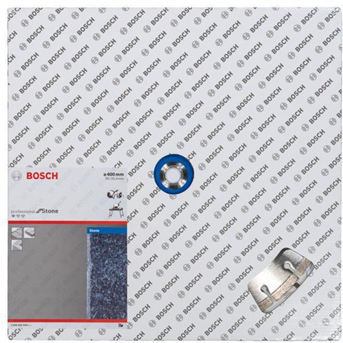 Bosch Diamanttrennscheibe Standard for Stone D.400mm Bohrungs-D.20+25,4mm gesintert