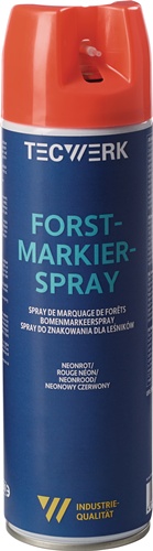 Forstmarkierspray neonrot 500ml Spraydose TECWERK
