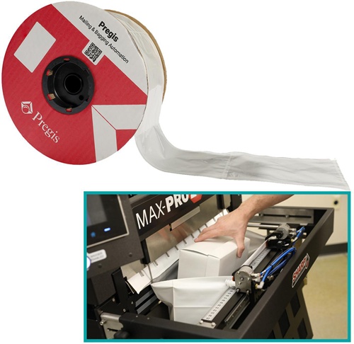 Schlauchfolie f.Kettenbeutel-Systeme Maße 279x381mm Länge 286m LDPE TRANSPAK