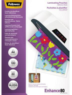 Fellowes Laminierfolie Enhance 80 5302202 DIN A4 tr 100 St./Pack.