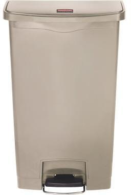 Rubbermaid Tretabfalleimer Slim Jim 1883460 Kunststoff 68l beige