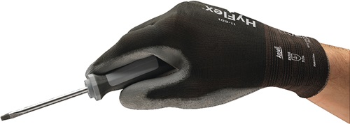 Handschuhe HyFlex 11-601 Gr.8 schwarz/grau EN 388 PSA II Nyl.m.PU ANSELL