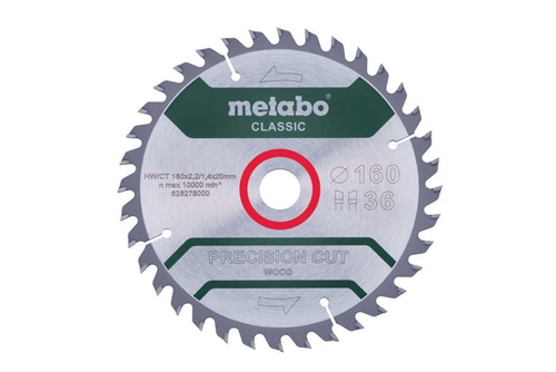 Kreissägeblatt precision cut wood classic D160x2,2/1,4xBohrung20mm Z.36 WZ
