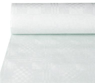 PAPSTAR Damasttischtuch 12542 50x1m Papier weiß