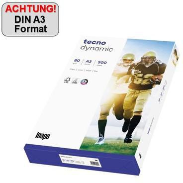 inapa tecno Kopierpapier Dynamic 2100011485 A3 80g 500 Bl./Pack.