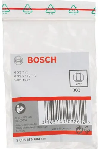Bosch Spannzange D.1/8Zoll m.Spannmutter f.GGS 7C/GGS 27L/GGS 27LC/GGS 1212 Prof.