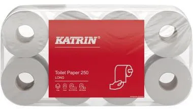 Katrin Toilettenpapier 250 104872 3-lagig weiß 8 Rl./Pack.