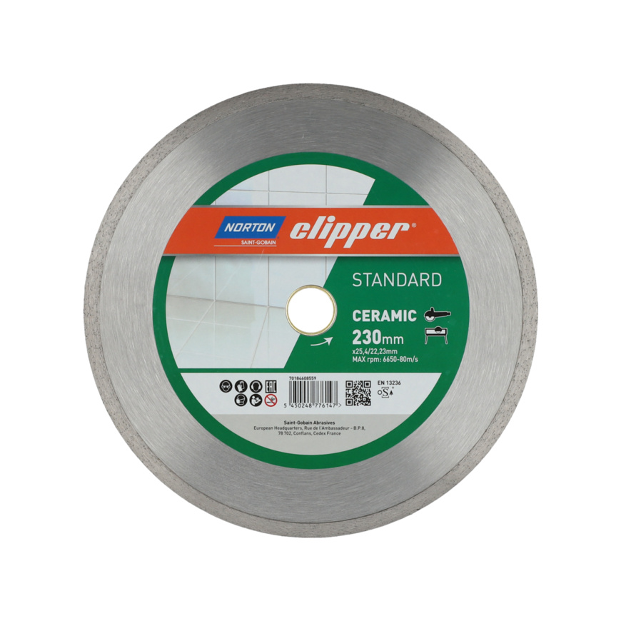NORTON CLIPPER DIAMANTSCHEIBE STANDARD CERAMIC - 25,4/22,23 mm