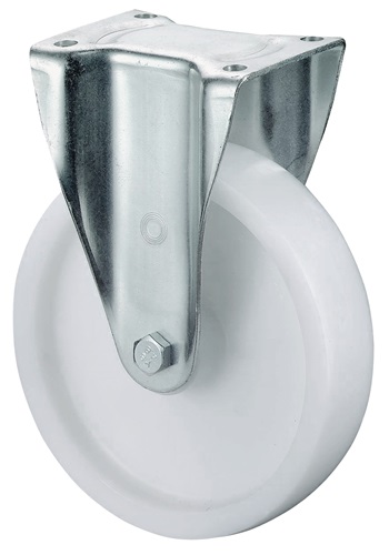 Schwerlast-Bockrolle D.250mm Trgf.600kg Ku.Platte L138xB110mm BS ROLLEN