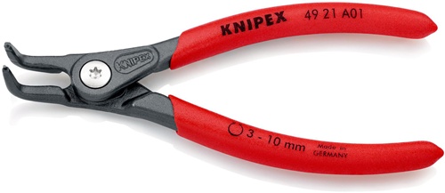 Außensicherungsringzange A 01 f.Wellen D.3-10mm 90Grad gew.L.130mm KNIPEX