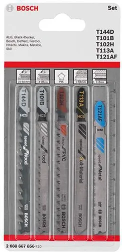 Bosch Stichsägeblatt-Set Allrounder 5tlg.