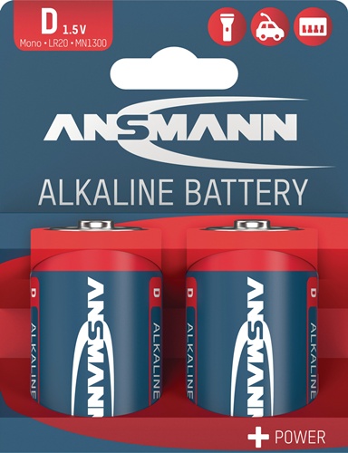 Batterie 1,5 V D-AM1-Mono 16000 mAh LR20 4920 2 St./Bl.ANSMANN