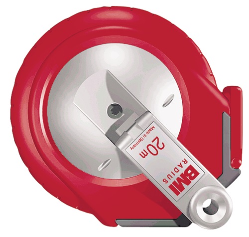 Kapselbandmaß RADIUS mm/cm EG II Kunststoff Stahlmaßband BMI