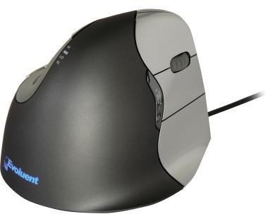 BakkerElkhuizen Maus Evoluent 4 BNEEVR4 Rechtshänder grau/silber