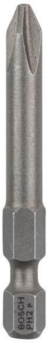 Bosch Schrauberbit Extra-Hart ISO1173 E6.3 PH 2 L.49mm 1/4Zoll-Außen-6kt 25St.