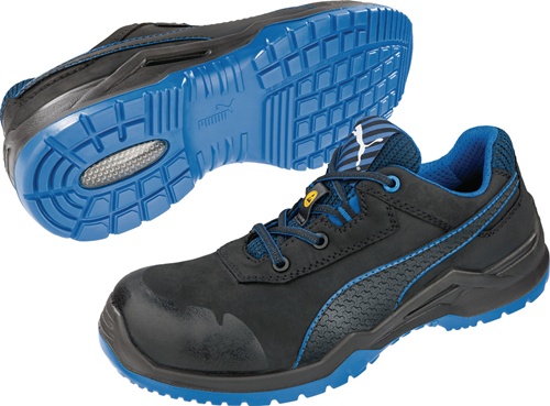 Sicherheitsschuh Argon Blue Low S3 ESD SRC EN ISO 20345 geöltes Nubukleder PUMA