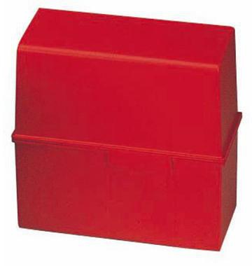 HAN Karteikasten 975-17 DIN A5 quer max. 450Karten PS rot