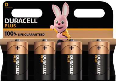 DURACELL Batterie Plus Mono D LR20 142039 1.5V 4 St./Pack.