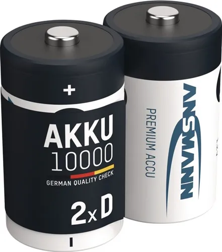 Akkuzelle 1,2 V 10000 mAh R20-D-Mono HR20 2 2St./Blister ANSMANN
