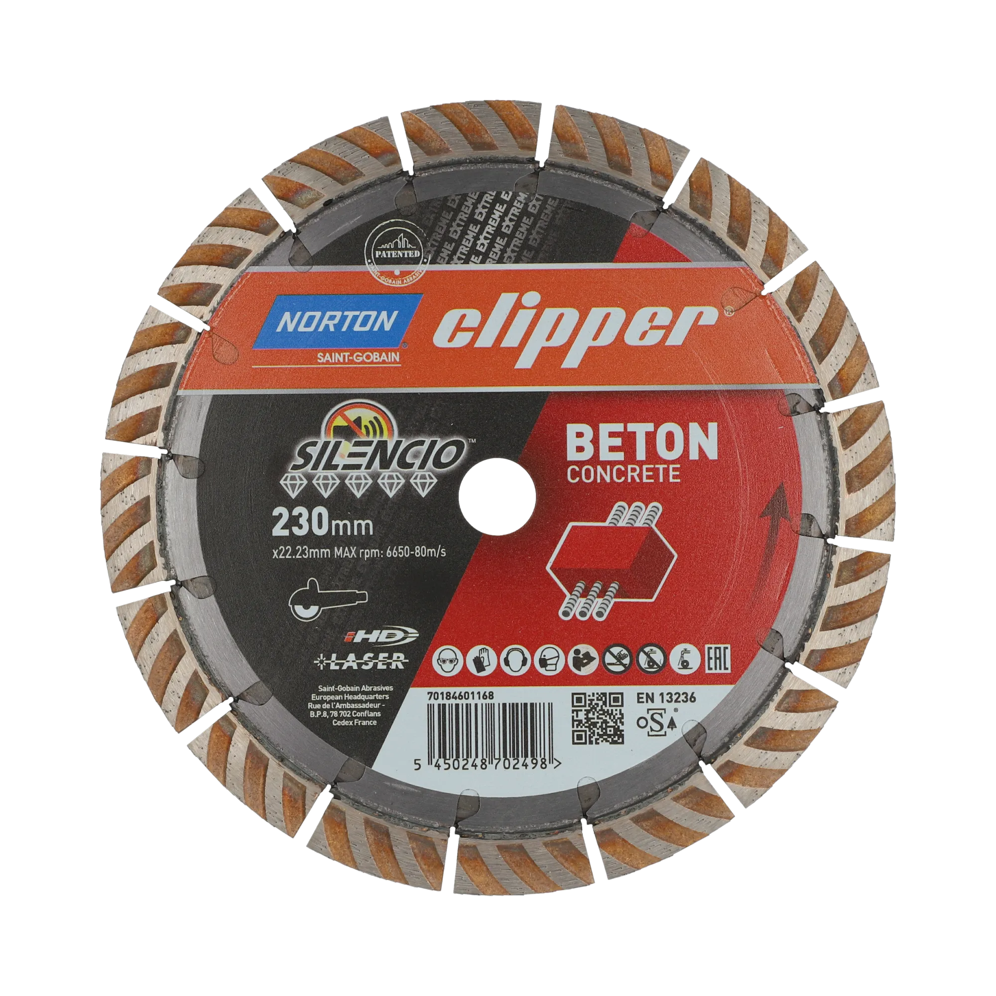 Norton Clipper Diamanttrennscheibe Extreme Beton Silencio