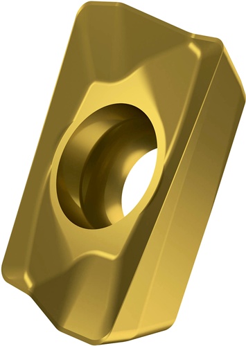 Fräswendeschneidplatte ISO ADMX 070204SR-M:M8330 D.2,2mm PVD beschichtet Gold