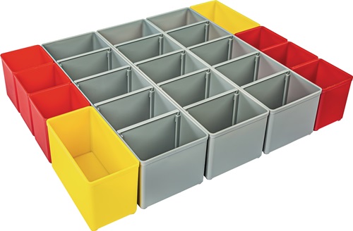 Einteilungsset B349xT265xH63mm blau / gelb / orange / rot / grün / grau BS SYSTEMS