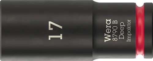 Steckschlüsseleinsatz 8790 B Impaktor Deep 3/8 Zoll 17mm L.63mm WERA