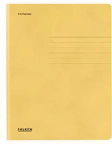 Falken Jurismappe 80001381 DIN A4 3 Klappen Karton gelb