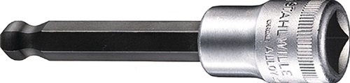 Steckschlüsseleinsatz 54 KK 1/2 ″ Innen-6-kant Länge 100 mm STAHLWILLE