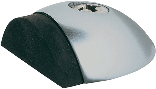 Türpuffer 2001.31 D.57mm H.18mm Alu.silberf.elox.Dübelmontage KWS